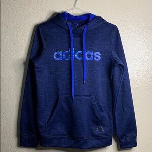 Adidas Men's Navy Blue Pullover Hoodie